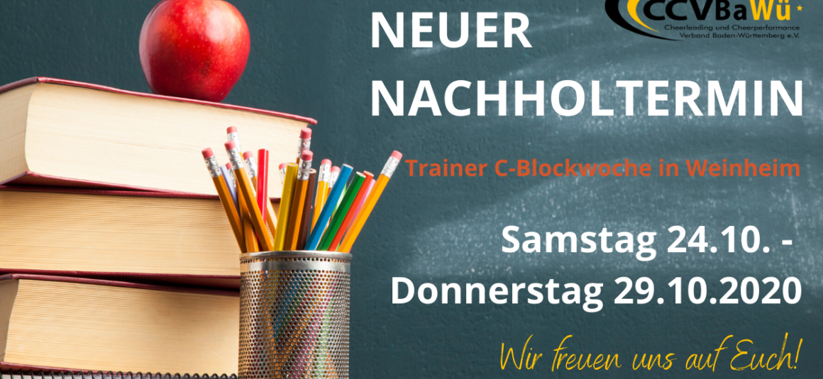 Neuer Termin! – Trainer-C Blockwoche Weinheim