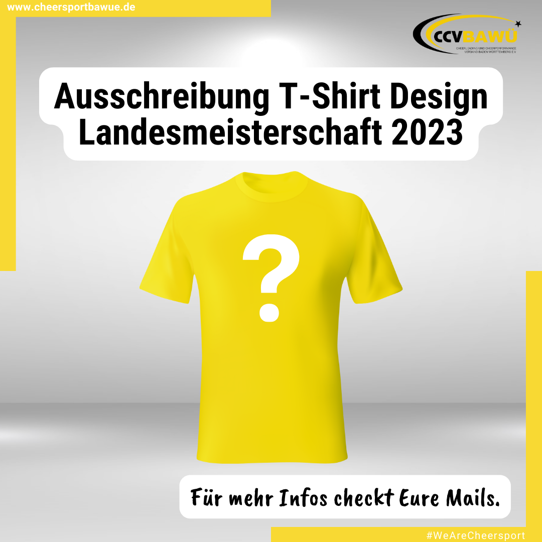 Ausschreibung für das T-Shirt Design der Landesmeisterschaft 2023