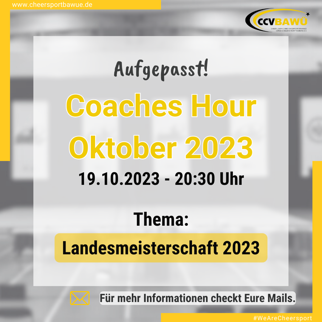 Coaches Hour Oktober 2023