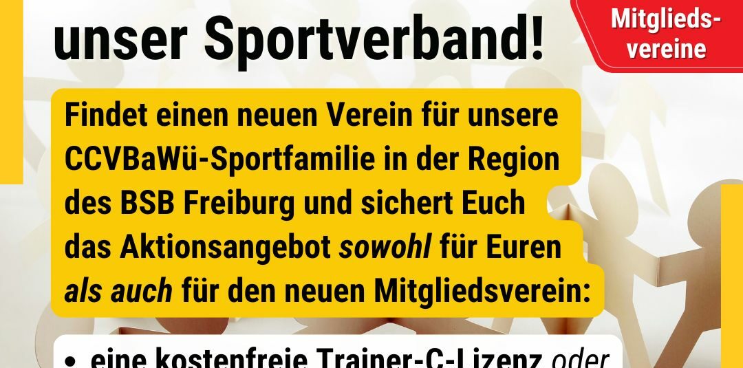 Dein Verein + EIN Verein = unser Sportverband