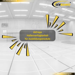 Umfrage Hallenverfügbarkeiten Ausbildungsmodule Umfrage Hallenverfügbarkeiten Ausbildungsmodule